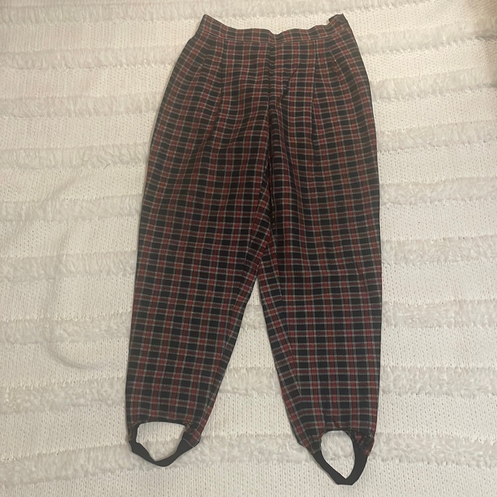 Vintage 1990’s Stirrup Fundamental things petites Plaid leggings Women’s size 4
